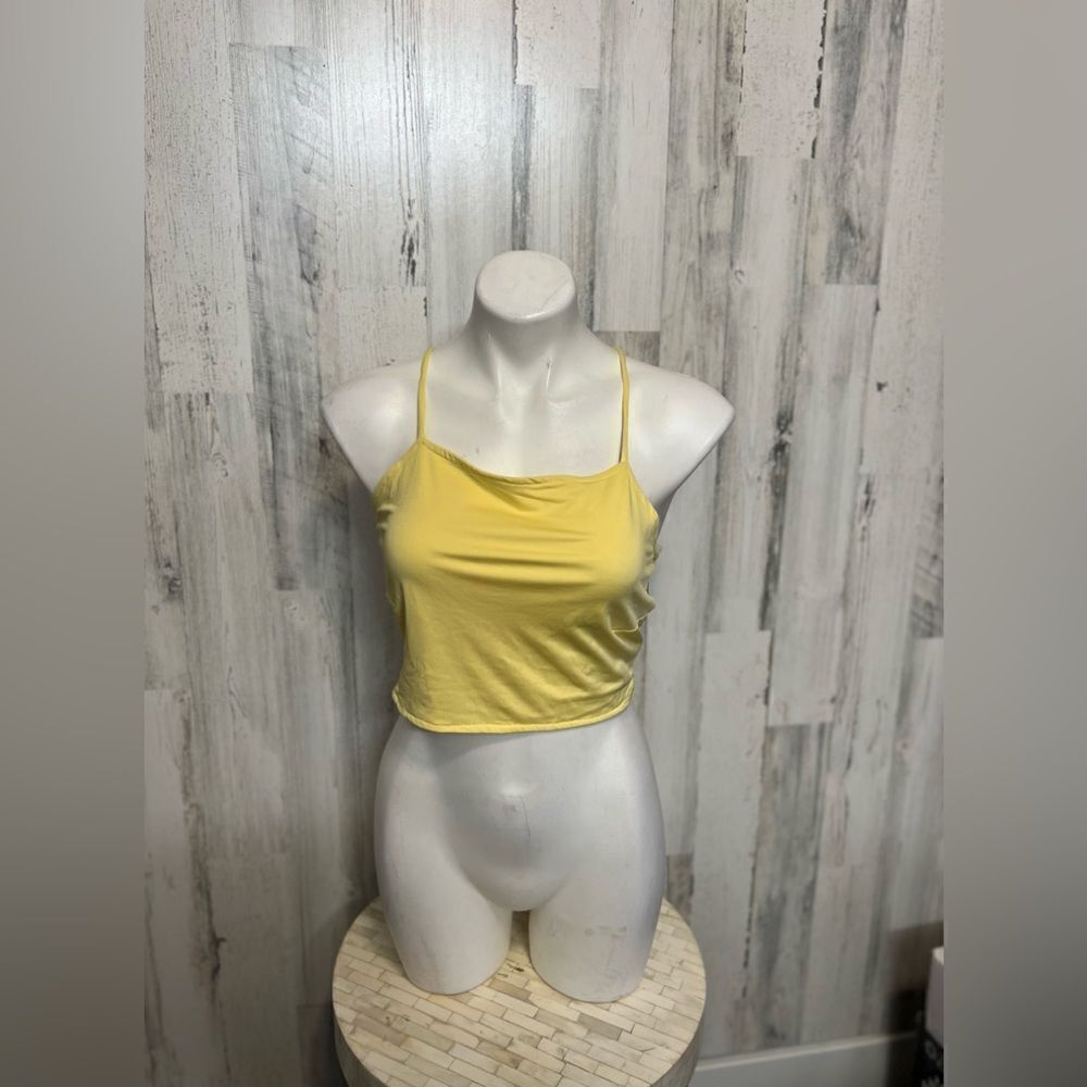 Yellow crop top
